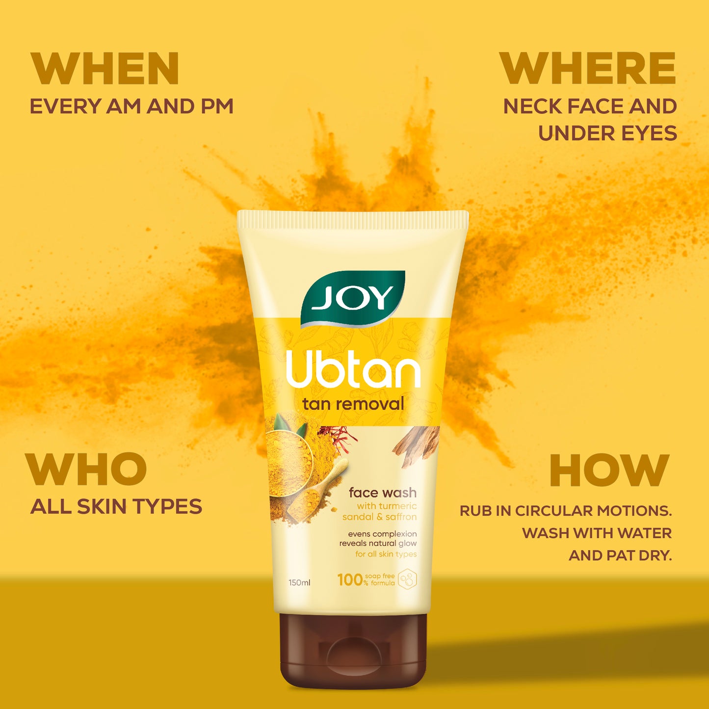 Ubtan Tan Removal + Blemish Minimizing Face Wash