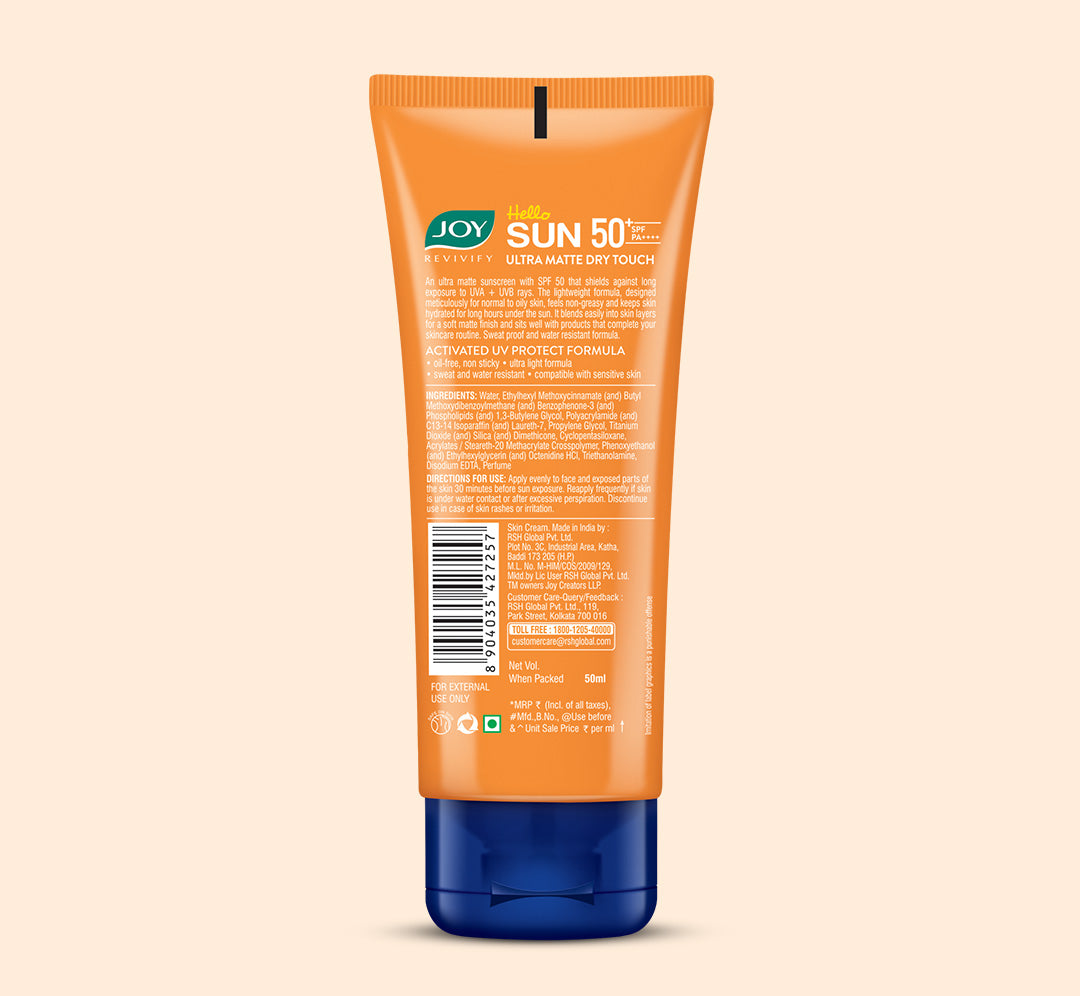 Ultra Matte Broad Spectrum Protection Sunscreen SPF 50 PA ...