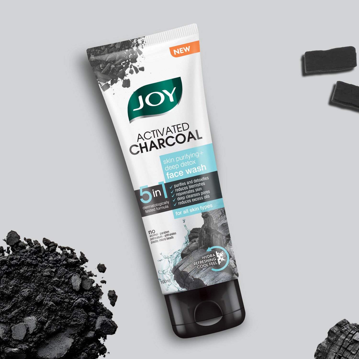 Activated Charcoal Skin Purifying + Deep Detox Face Wash