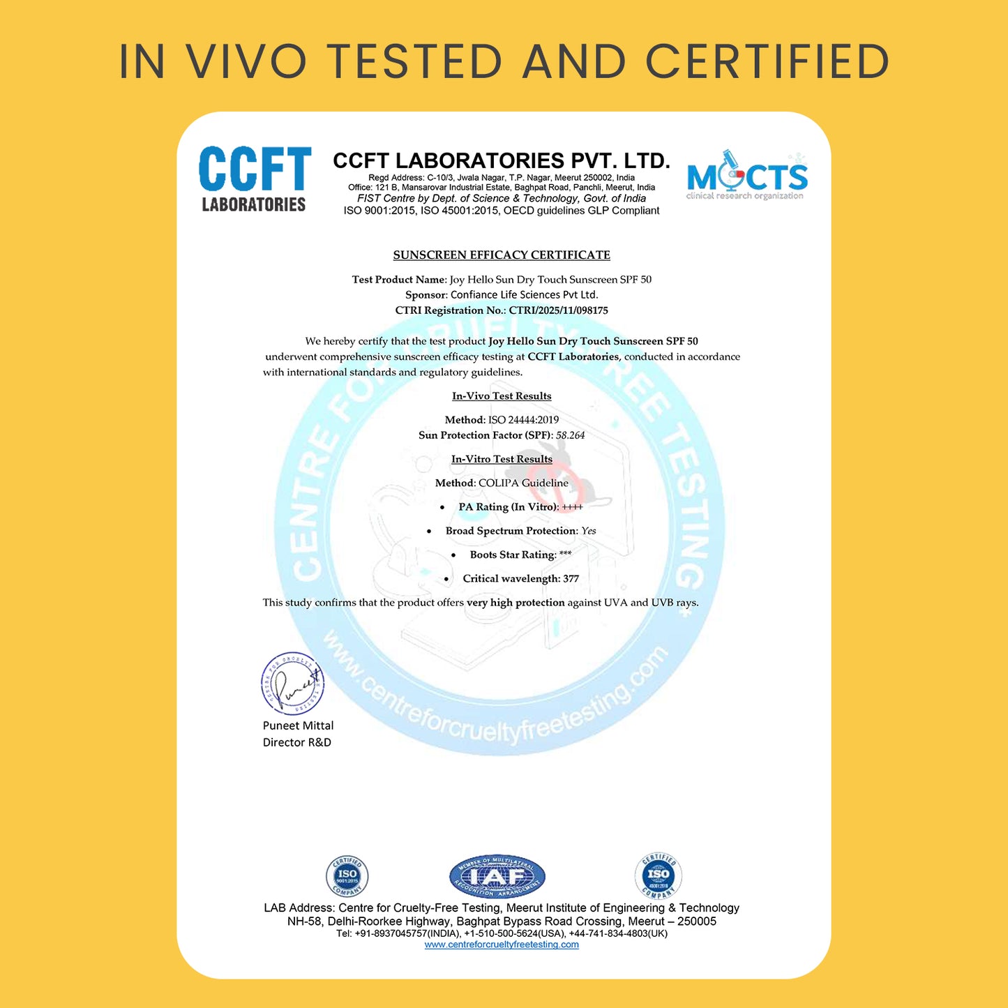 Hello Sun Brightening Ultra Matte Dry Touch Sunscreen SPF 50 PA++++