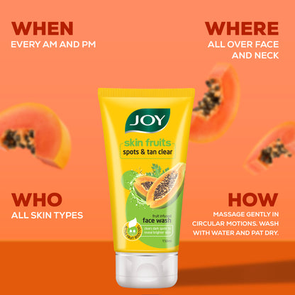 Skin Fruits Spots & Tan Clear Papaya Face Wash