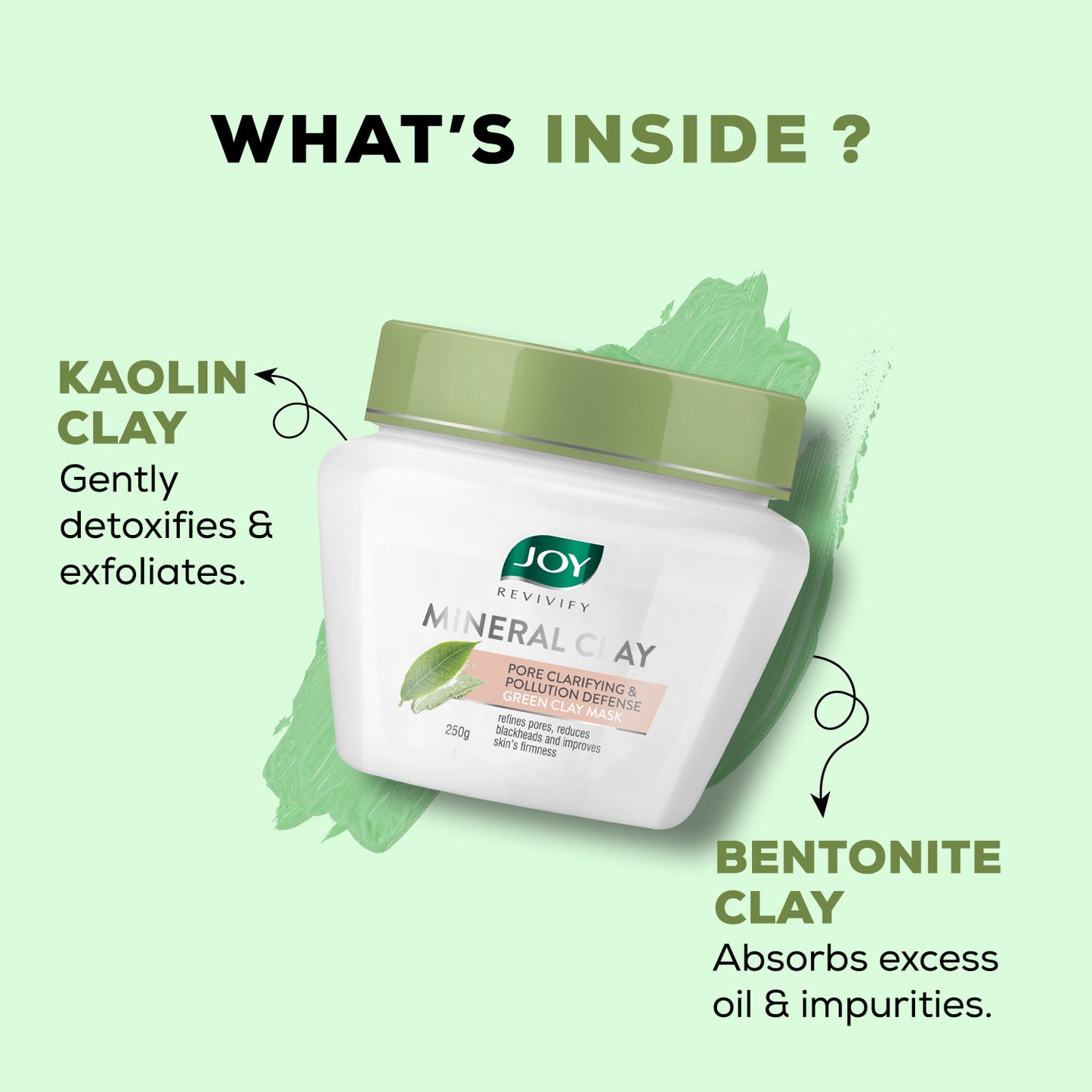 Green clay Pore Clarifying + Pollution Defense face mask