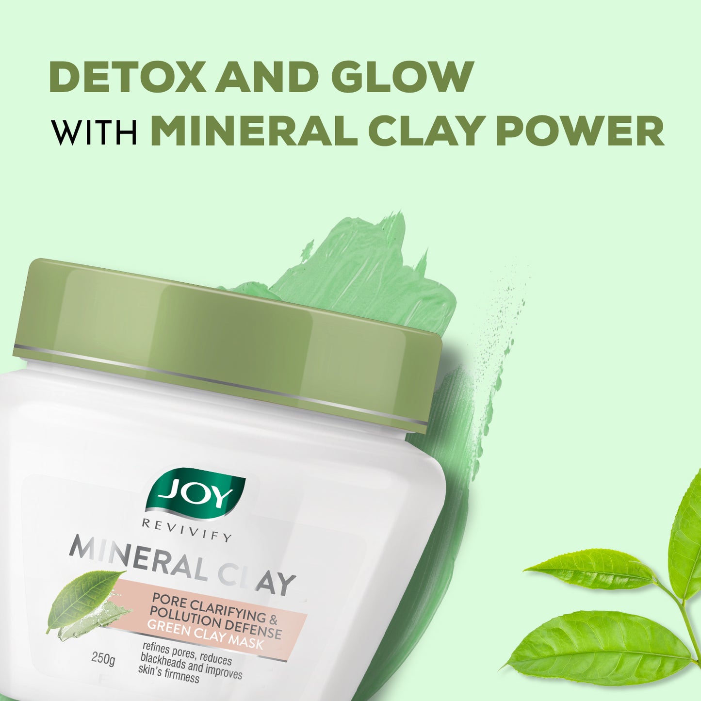 Green clay Pore Clarifying + Pollution Defense face mask