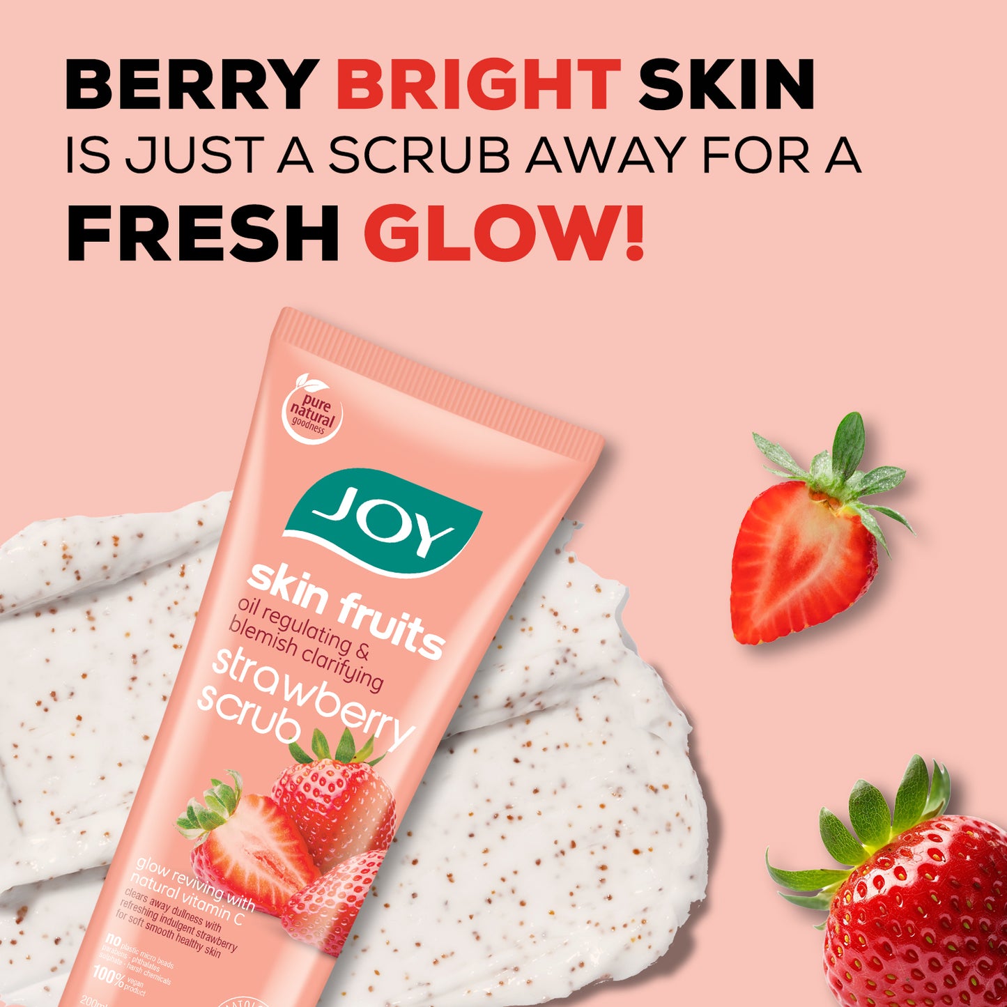 Oil Regulating + Blemish Clarifying Strawberry Scrub