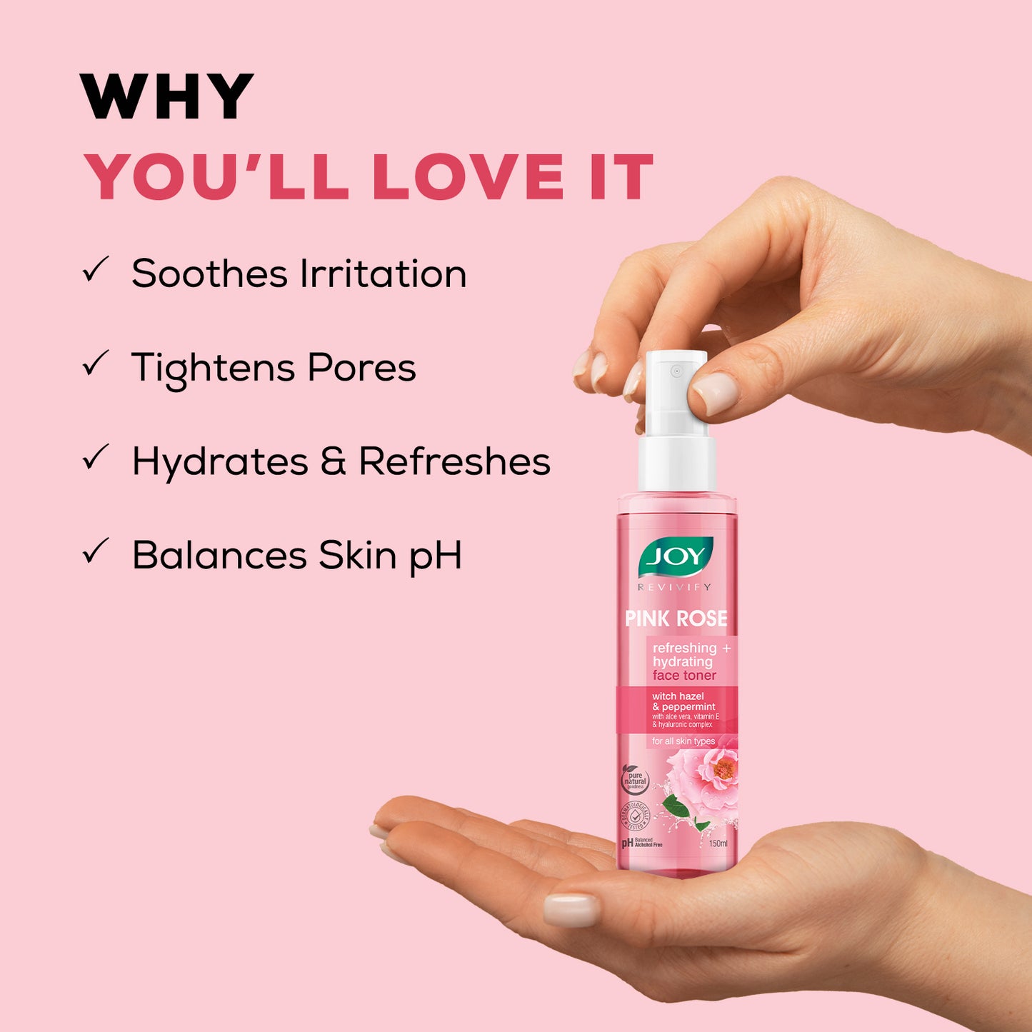 Pink Rose Refreshing + Hydrating Toner