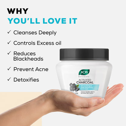 Activated charcoal Skin purifying + Detox face mask
