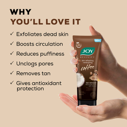 Skin Refreshing + Energizing, Anti-Pollution  Coffee Gel Scrub