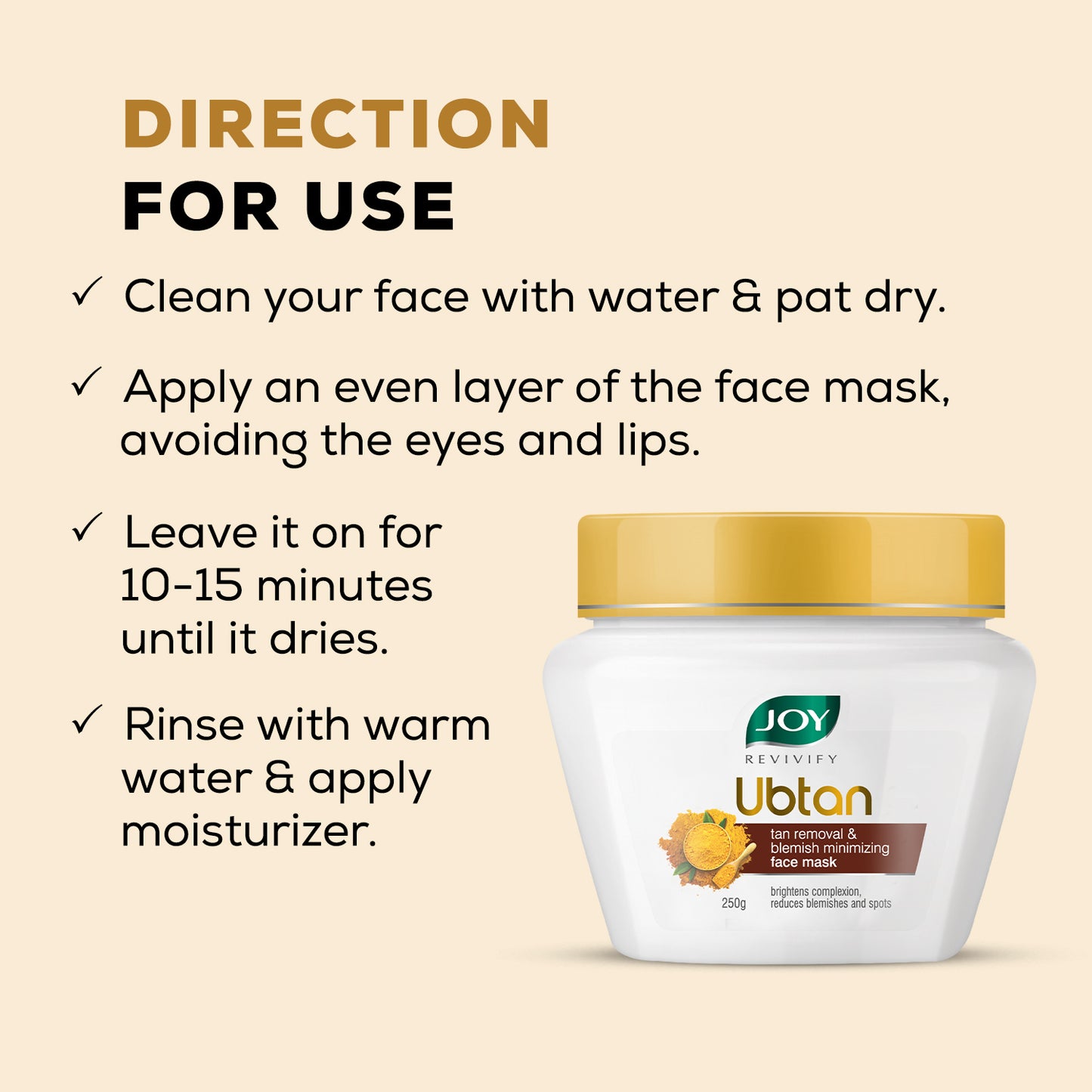 Ubtan Tan Removal + Blemish Minimizing face mask