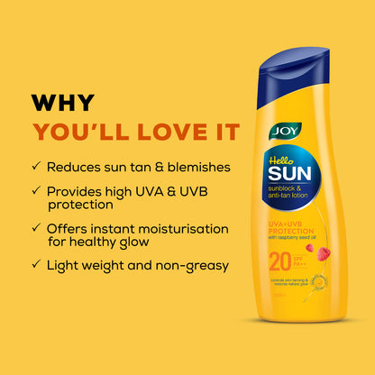 Sunblock & Anti-Tan Sunscreen Body Lotion SPF 20 PA++