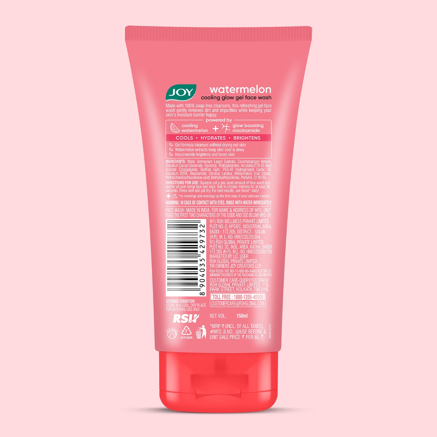 Watermelon Cooling Glow Gel Face Wash
