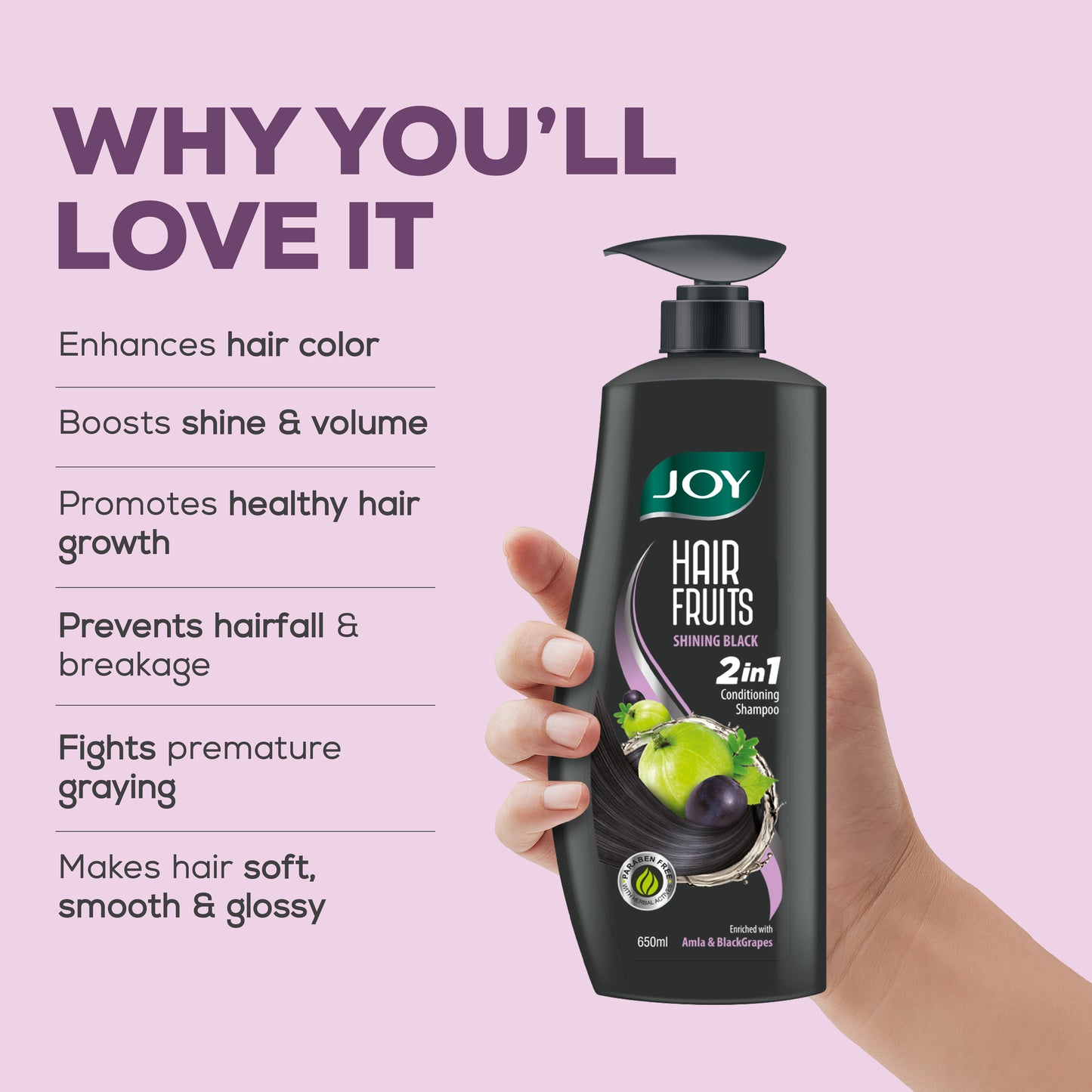 Hair Fruits Shining Black Conditioning Shampoo